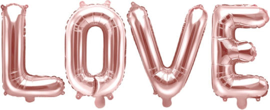 Μπαλόνι Foil Γράμματα Love Rose Gold 140 X 35εκ