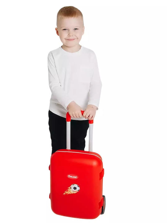 Doloni Kinder Reisekoffer Hartschalen Red mit 4 Räder