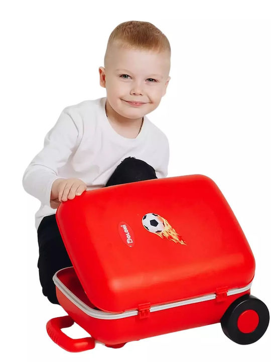Doloni Kinder Reisekoffer Hartschalen Red mit 4 Räder