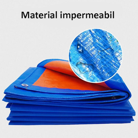 Waterproof Tarpaulin 160gr/m² 3x2m. Light Type Blue