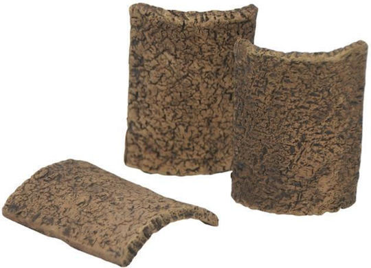 Ceramic Nature Fish Shelter Brown Extra Small
