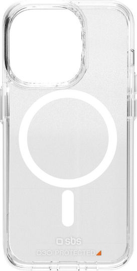 SBS Umschlag Rückseite Silikon Transparent (iPhone 15)