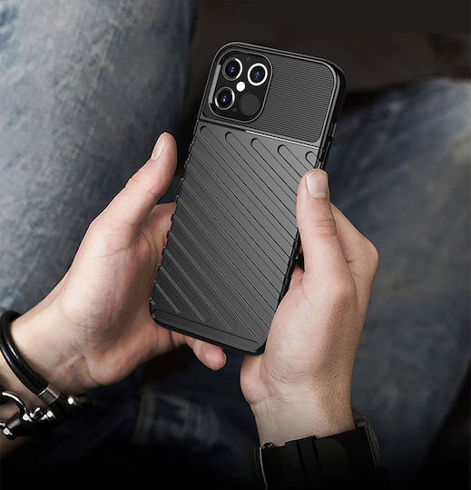 Powertech Umschlag Rückseite Silikon Blau (Xiaomi Mi 11)