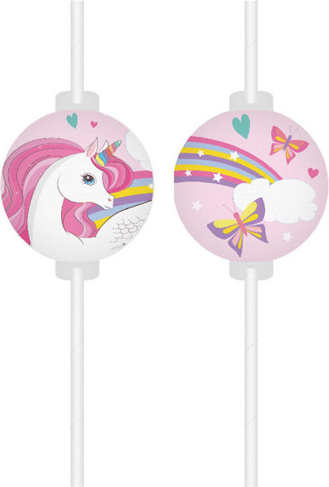 Procos Unicorn Straws Paper Multicolored 4pcs