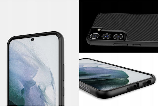 Nillkin Synthetic Fiber Umschlag Rückseite Silikon Schwarz (Galaxy S22+ 5G) 028670