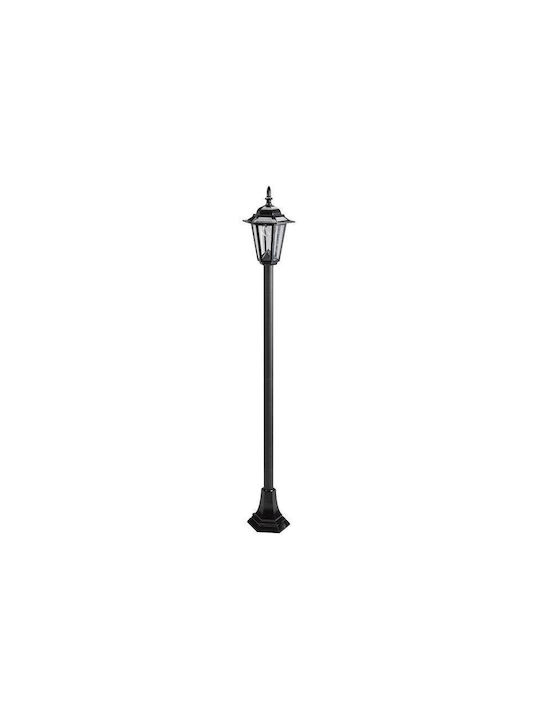 Masterled Φωτιστικό Κολωνάκι Εξωτερικού Χώρου 60W IP44 για Ντουί E27 Μαύρο