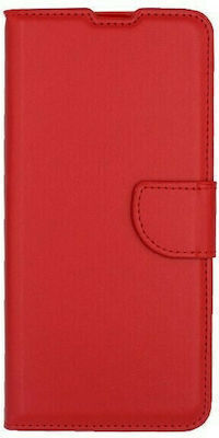 Book Δερματίνης Κόκκινο (Redmi 10C)