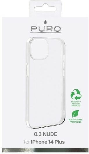 Puro 0.3 Задна корица Силикон Прозрачен (iPhone 14 Plus)