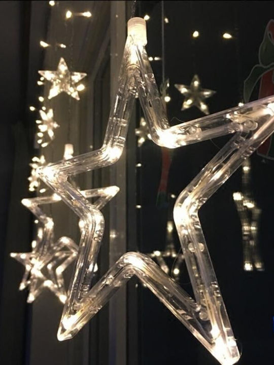 Crăciunesc Decorativ Suspendata Stea cu lumină LED Plastic 1buc