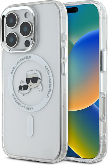 Karl Lagerfeld Karl&Choupette Umschlag Rückseite Silikon / Kunststoff Weiß (iPhone 17 Pro Max / iPhone 17 Pro / iPhone 16 Pro Max)