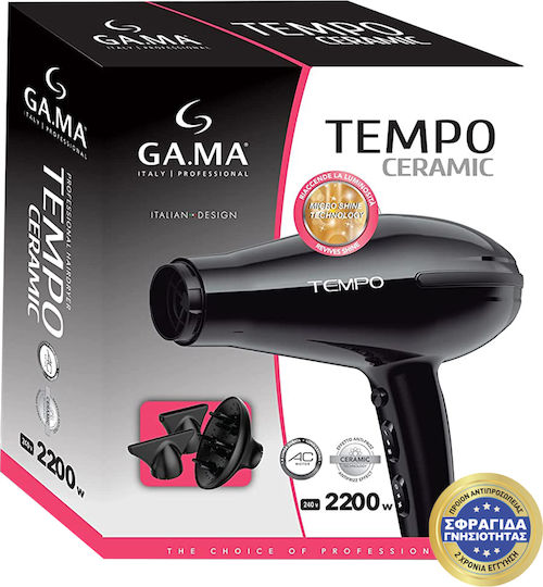 GA.MA Ceramic Επαγγελματικό Πιστολάκι Μαλλιών 2200W