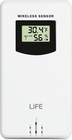 Life WES-300 Wireless Digital Weather Station Tabletop Black
