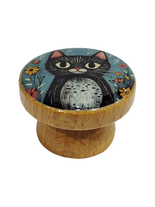 ACM Kids Knob Furniture made of Wooden Natural wood 12006-000-BRZ2 1pcs