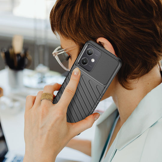 Hurtel Thunder Back Cover Σιλικόνης Μαύρο (Poco X5)