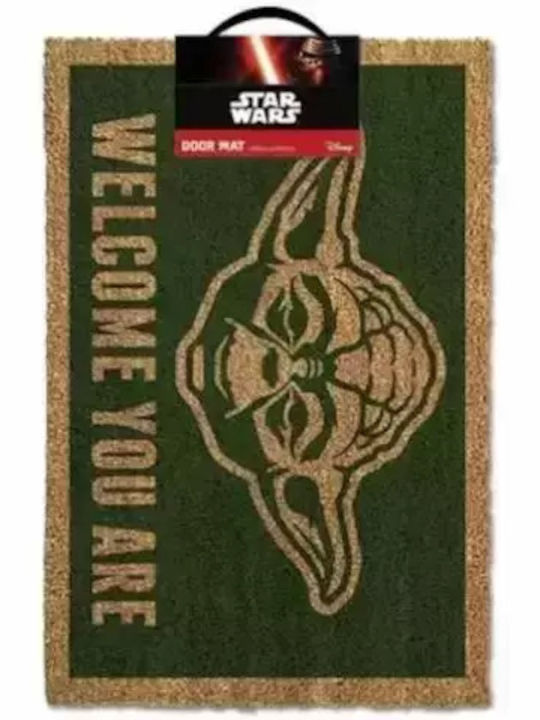 Pyramid International Entrance Mat made of Coir Star Wars: Yoda (Welcome you are) Black 40x60cm
