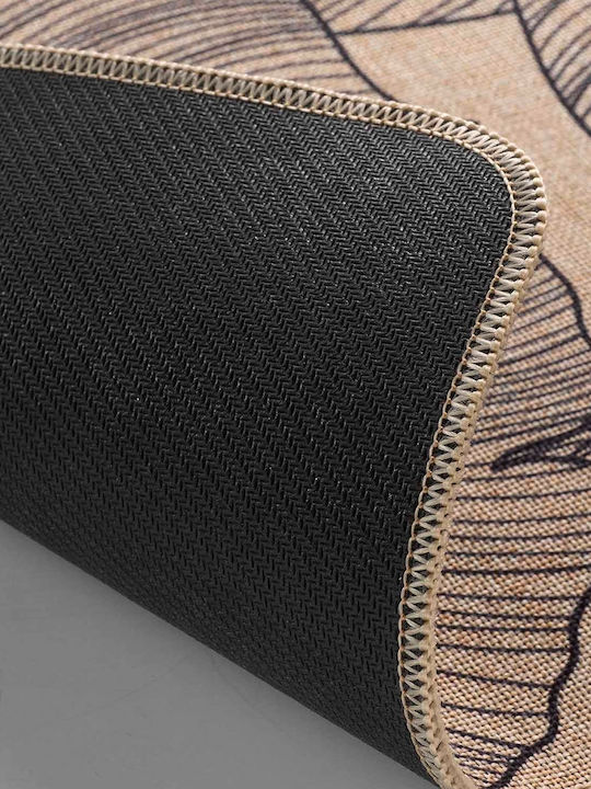Entrance Mat Anti-slip made of Rubber L-c Jade Beige 45x75cm