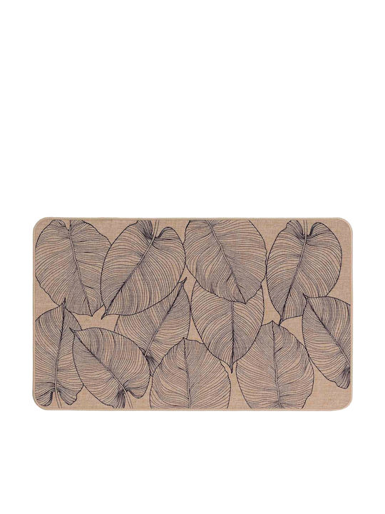 Entrance Mat Anti-slip made of Rubber L-c Jade Beige 45x75cm