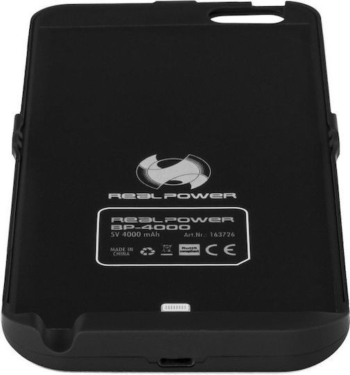 RealPower Back Cover Plastic Negru (iPhone6)