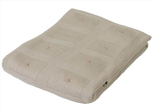 Matex Blanket Nursery Swaddling Blankets Bamboo Beige Ecru 80x100cm