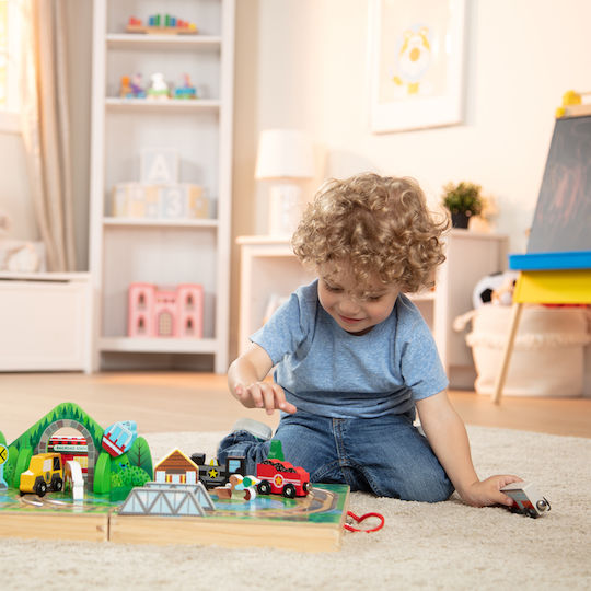 Melissa & Doug Vehicle Play Set made of Wood for 36++ Months