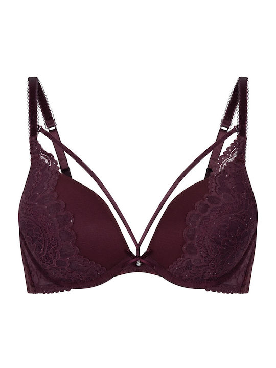 Push Up Bra Underwire Purple