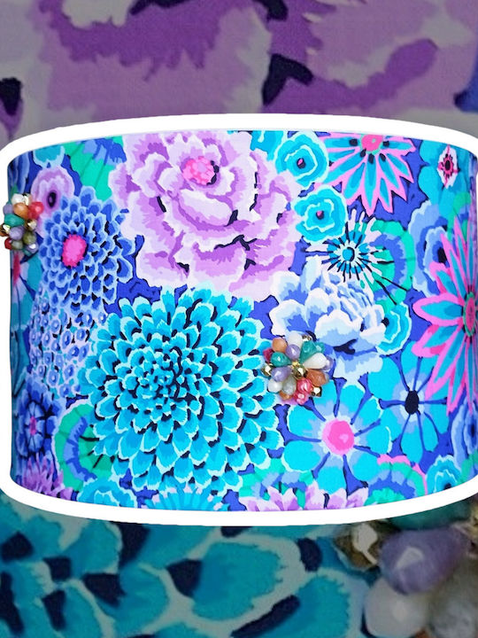 Φωτιστικό Οροφής Blue Flower Power Διαστάσεις 30*20 Ε27