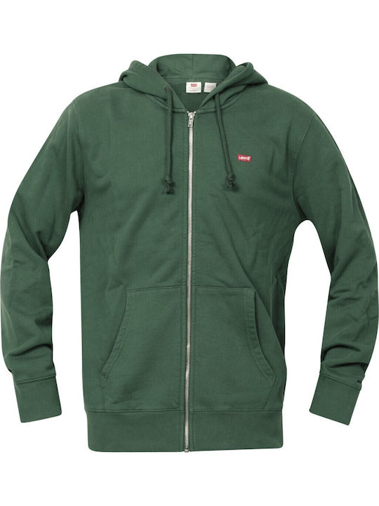 Green Hooded Cardigan