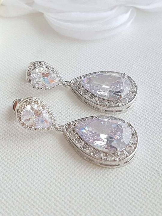 Earrings with Clip with Stones