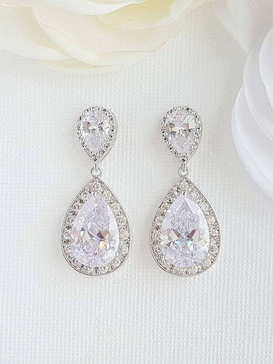 Earrings with Clip with Stones