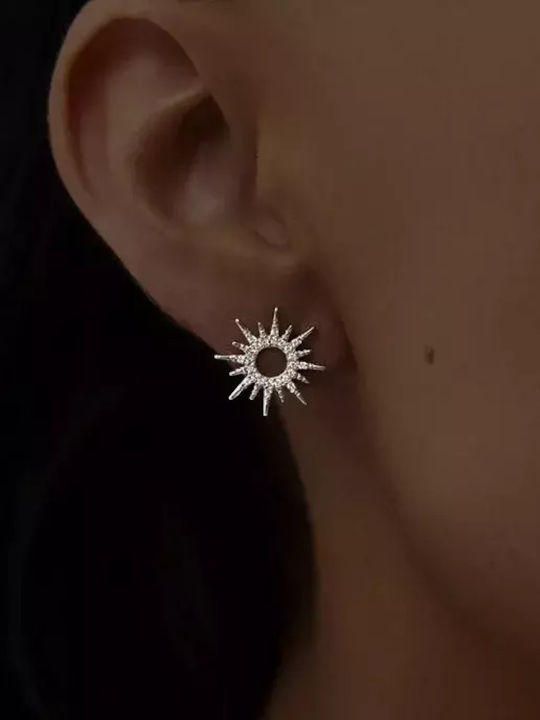 Earrings made of Silver with Stones