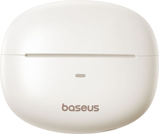 Baseus Bowie MC1 Open Ear Bluetooth Handsfree Ακουστικά με Αντοχή στον Ιδρώτα και Θήκη Φόρτισης Λευκά