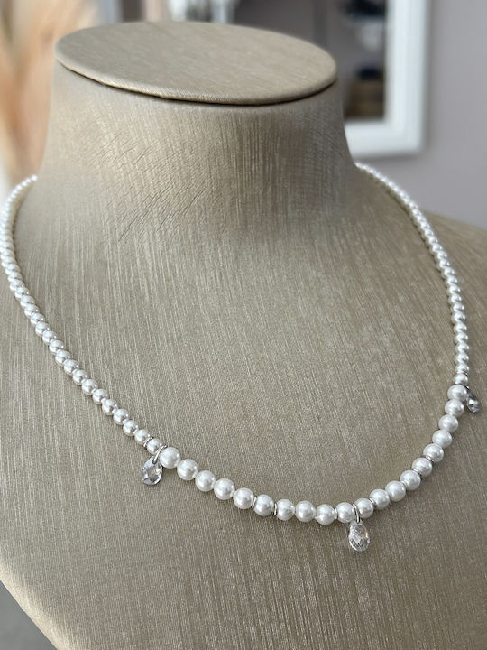 Charm aus Silber mit Perlen