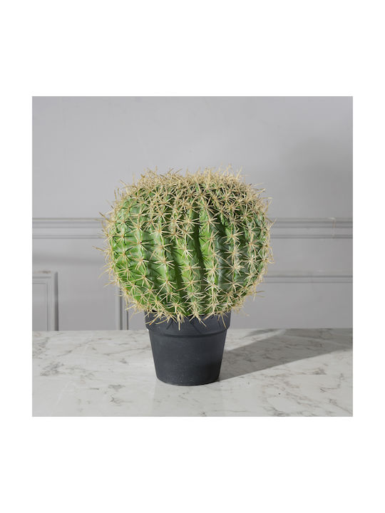 Supergreens Künstliche Echinocactus Pflanze 36 cm