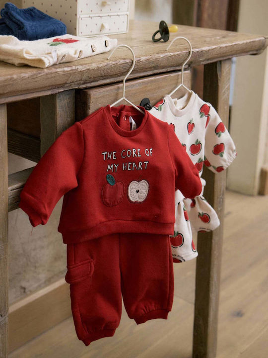 Kinder-Set mit Hose Winter 4Stück Cherry