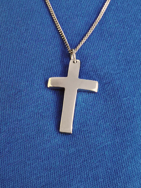 Aris Dentopoulos Jewellery Men's Cross from Silver with Chain
