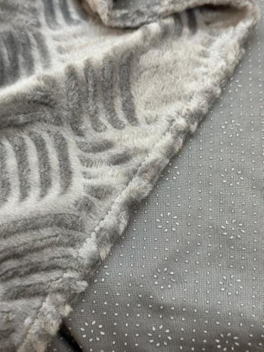 Linea Home Rafles Αντιολισθητικό Ριχτάρι Διθέσιου Καναπέ Ζακάρ 180x240εκ. Γκρί