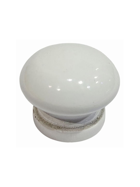 ACM Knob Furniture made of Wooden White 11975-000-KSIL 1pcs
