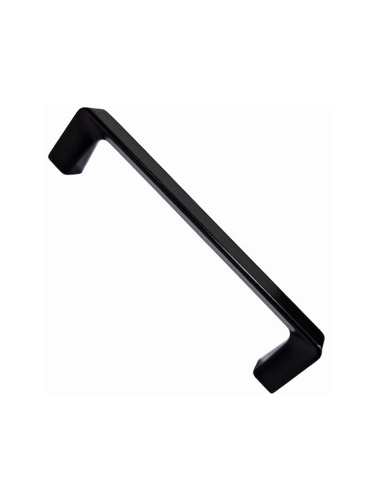 ACM Handle Furniture made of Zamak & Metallic Black matte 142mm (Center Distance 128mm) 11978-128-MAU 1pcs