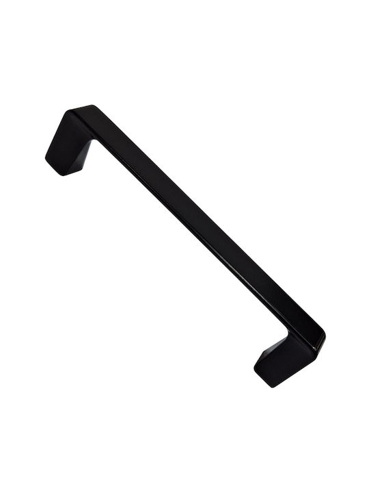 ACM Handle Furniture made of Zamak & Metallic Black matte 142mm (Center Distance 128mm) 11978-128-MAU 1pcs