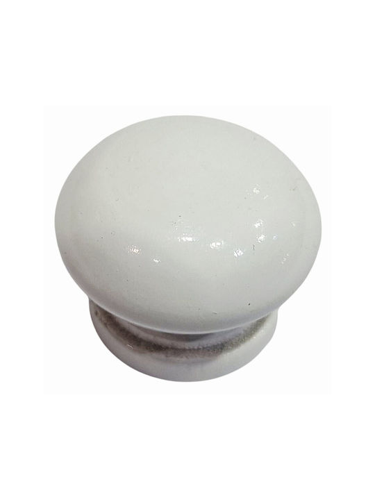 ACM Knob Furniture made of Wooden White 11975-000-KSIL 1pcs