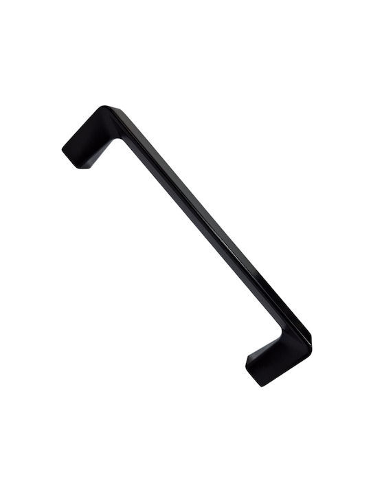 ACM Handle Furniture made of Zamak & Metallic Black matte 142mm (Center Distance 128mm) 11978-128-MAU 1pcs