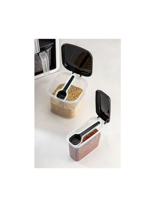 Hermia Plastic Tabletop Spice Rack with Stand Black 10pcs