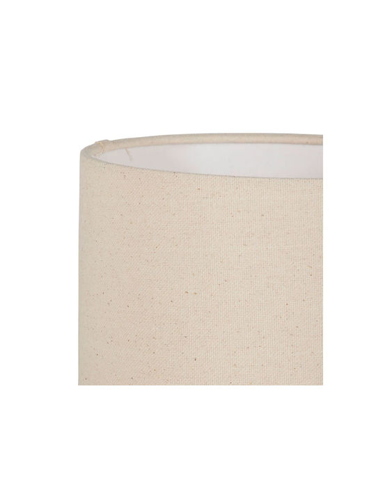 Ostaria Ceramic Table Lamp for Socket E14 with Beige Shade and Base