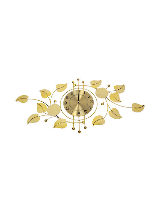 Keskor Wall Clock Metallic Gold 94x45cm