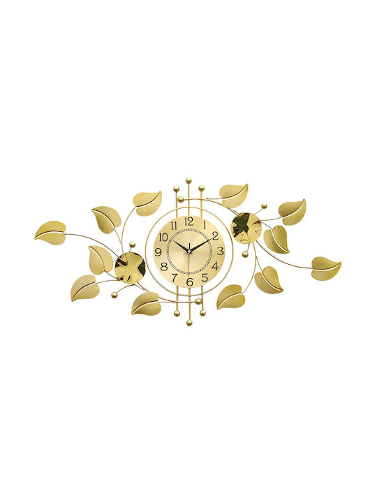 Keskor Wall Clock Metallic Gold 94x45cm
