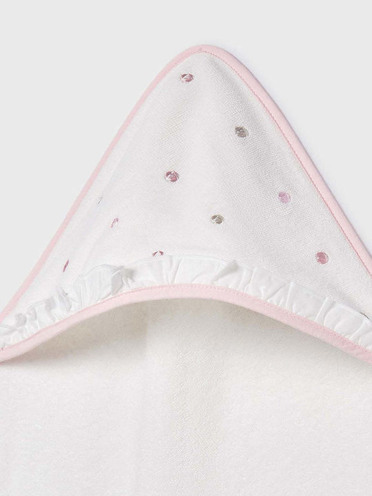 Mayoral Hooded Baby Bath Towel Pink