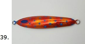 DeepLiner Artificial Bait Speed Slider, slider Fluorescent 180gr S725 Zebra Glow