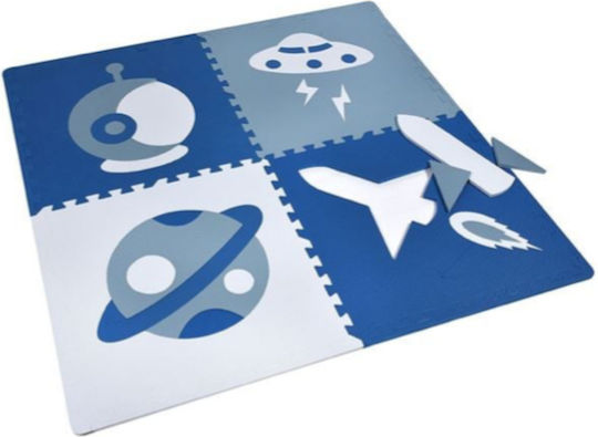 Interaktives Kinder-Bodenpuzzle Weltraum 4tlg