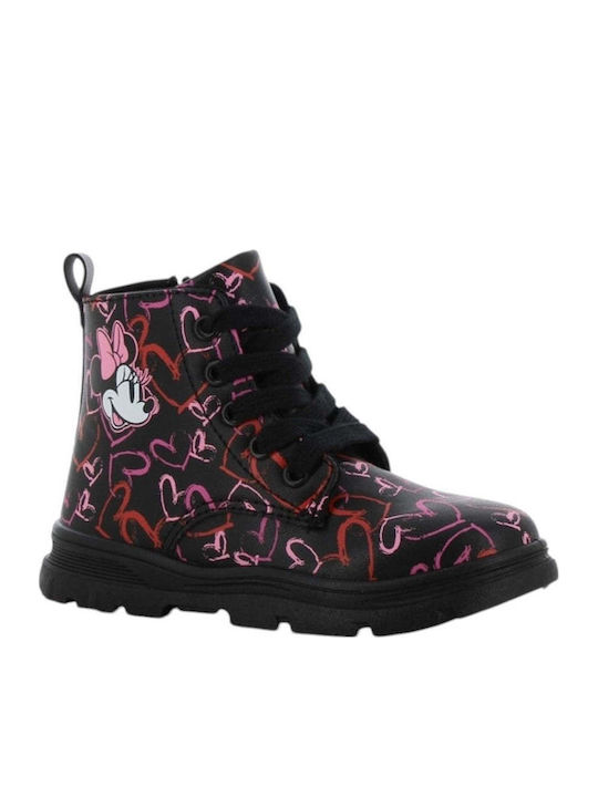 Minnie Mouse Kids Boots with Laces Purple