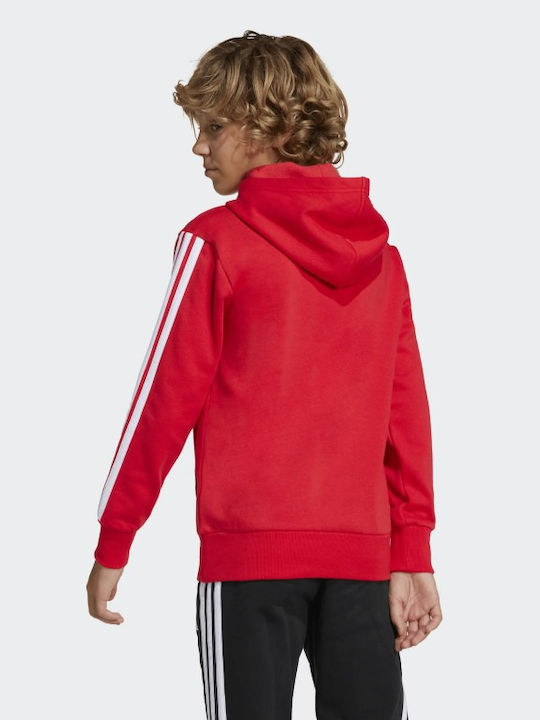 Fleece Παιδικό Φούτερ με Κουκούλα και Τσέπες Κόκκινο Performance
